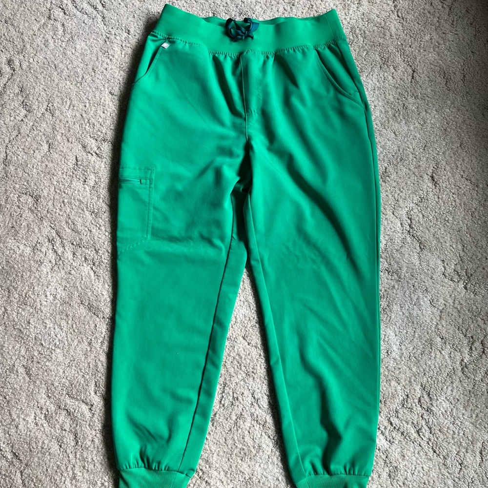 Figs high waisted Zamora medium petite Evergreen